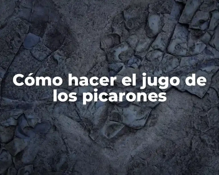 Cómo hacer el jugo de los picarones