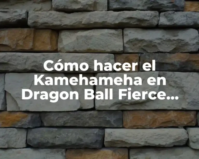 Cómo hacer el Kamehameha en Dragon Ball Fierce Fighting 2.7