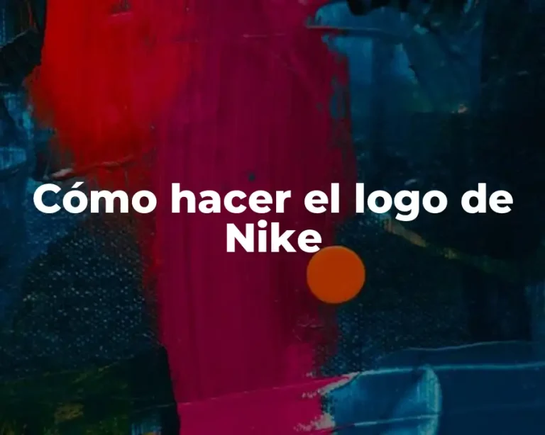 Cómo hacer el logo de Nike