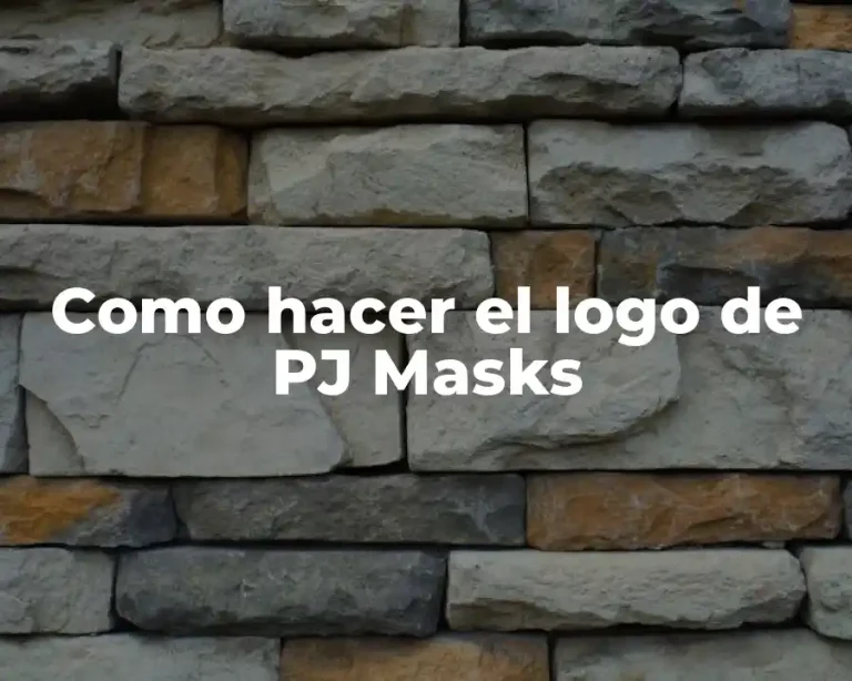 Como hacer el logo de PJ Masks