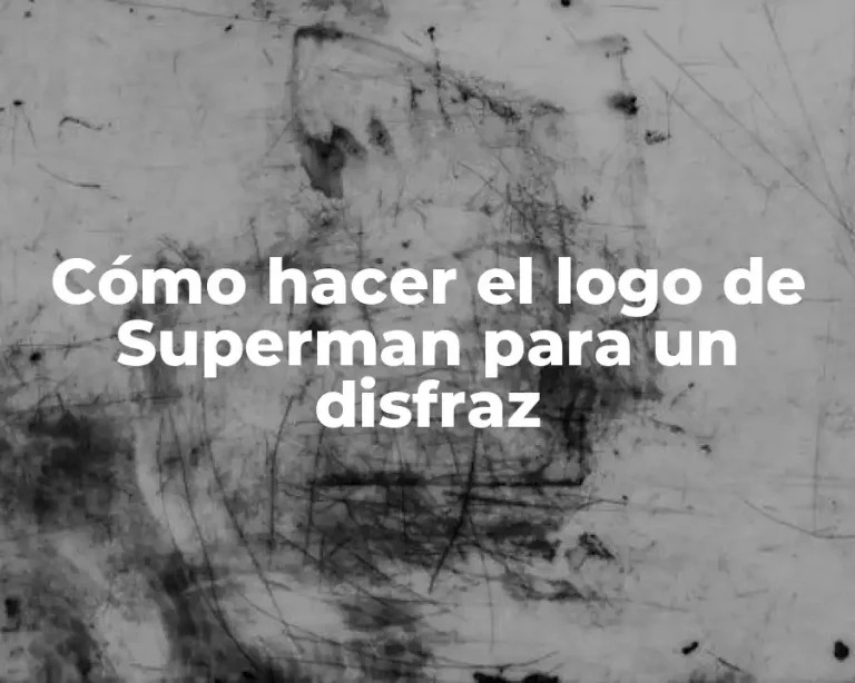 Cómo hacer el logo de Superman para un disfraz