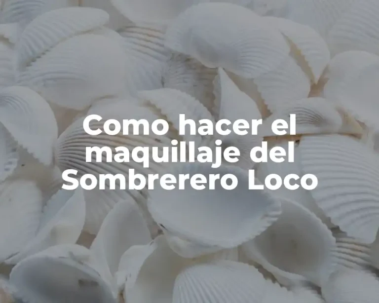 Como hacer el maquillaje del Sombrerero Loco