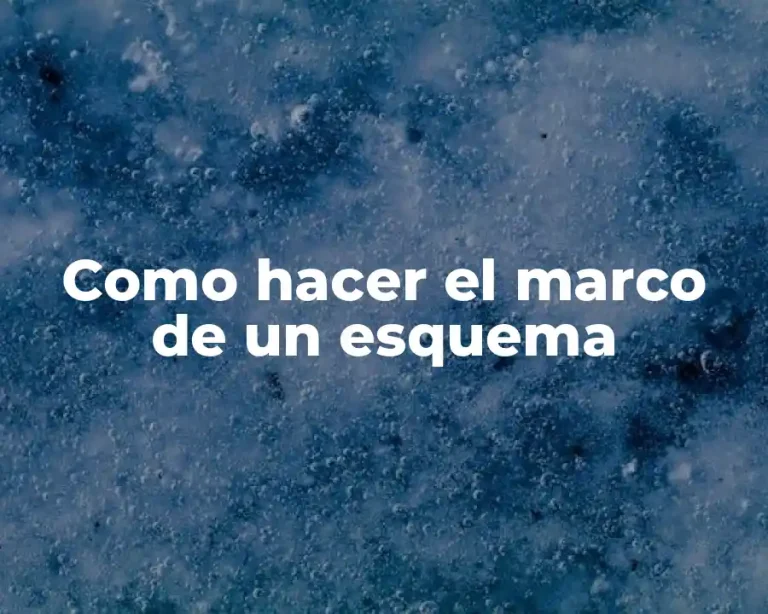 Como hacer el marco de un esquema