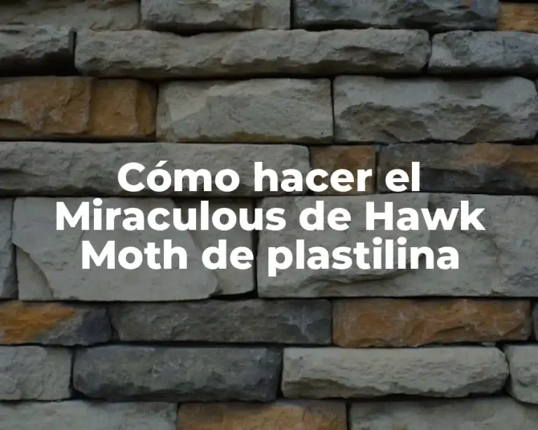 Cómo hacer el Miraculous de Hawk Moth de plastilina