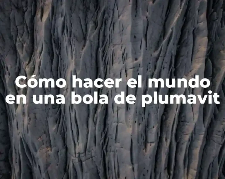 Cómo hacer el mundo en una bola de plumavit
