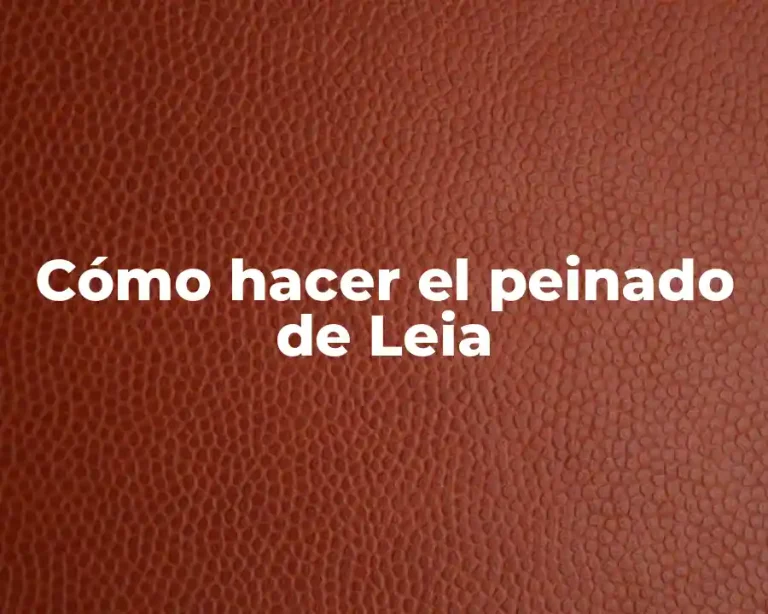 Cómo hacer el peinado de Leia