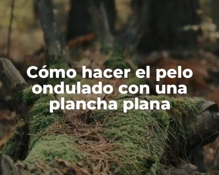 Cómo hacer el pelo ondulado con una plancha plana
