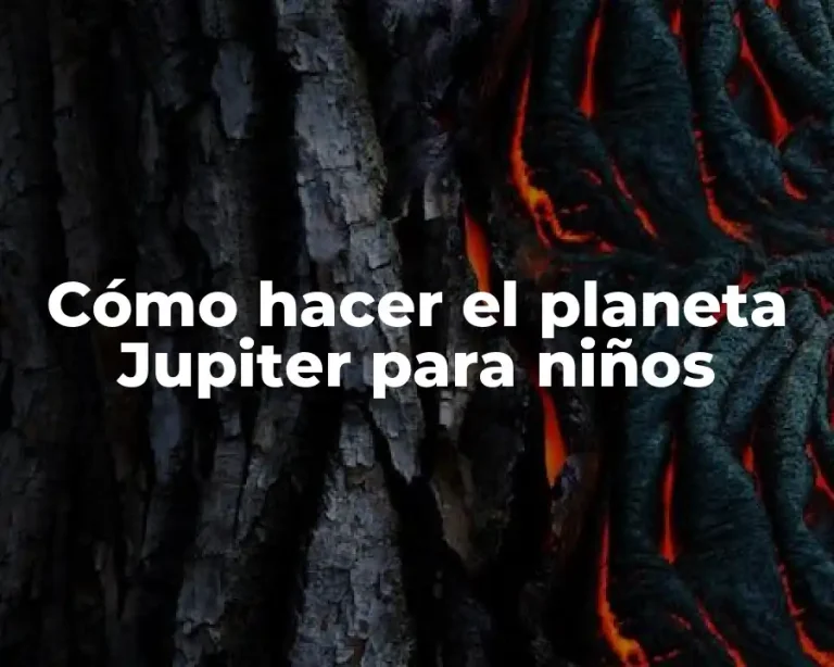 Cómo hacer el planeta Jupiter para niños