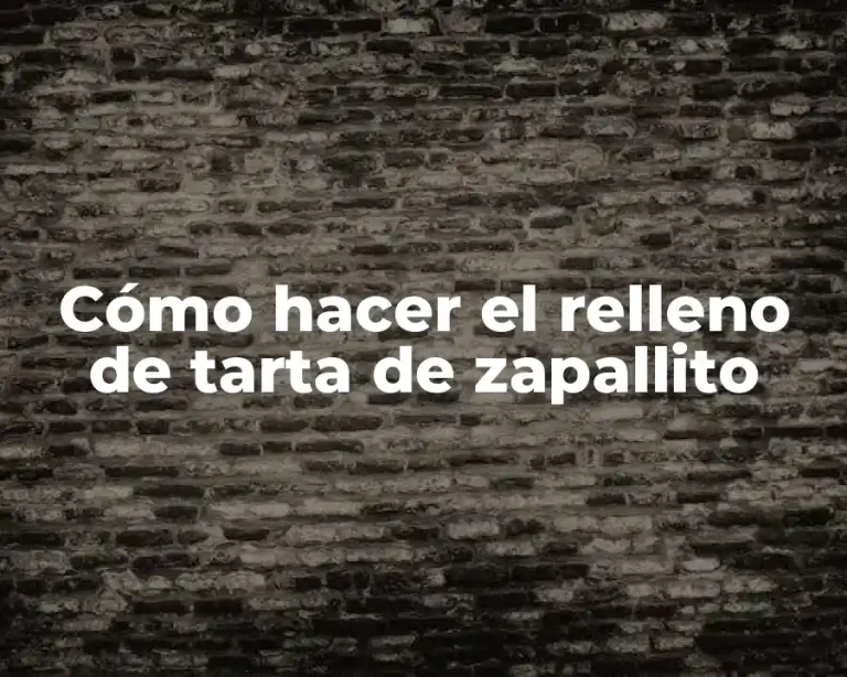 Cómo hacer el relleno de tarta de zapallito