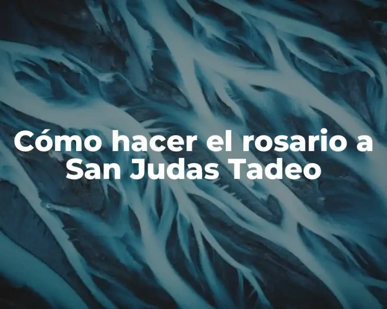 Cómo hacer el rosario a San Judas Tadeo