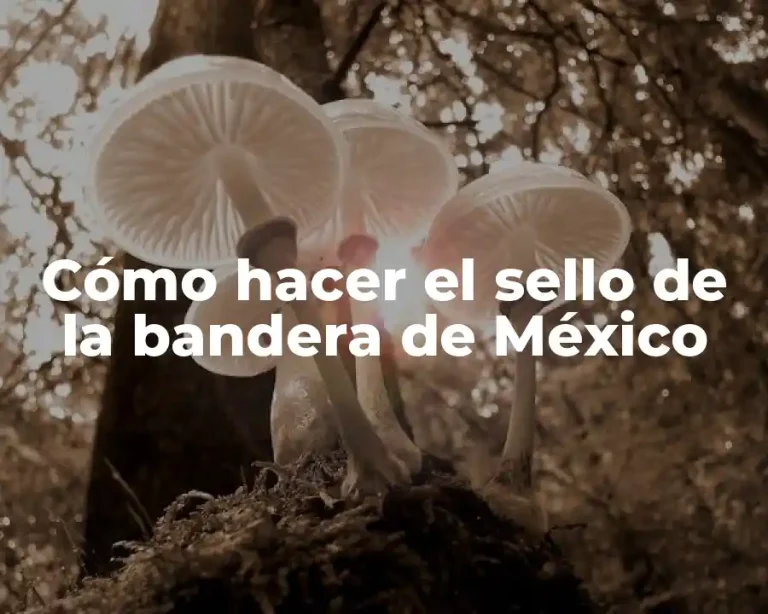 Cómo hacer el sello de la bandera de México