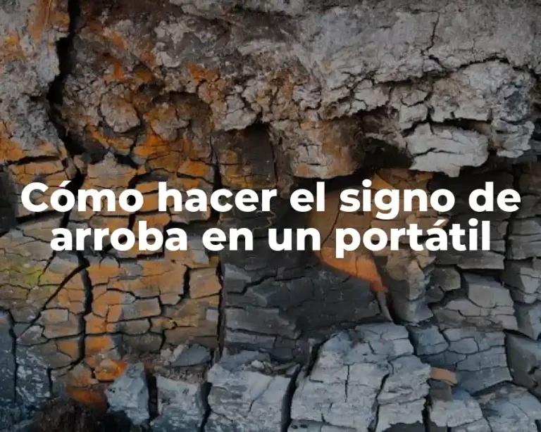 Cómo hacer el signo de arroba en un portátil