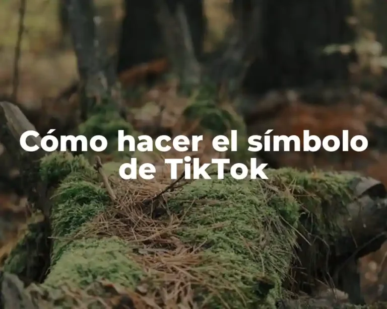 Cómo hacer el símbolo de TikTok