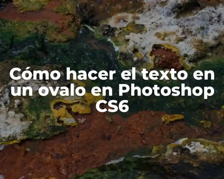 Cómo hacer el texto en un ovalo en Photoshop CS6
