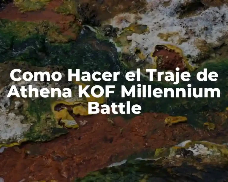 Como Hacer el Traje de Athena KOF Millennium Battle