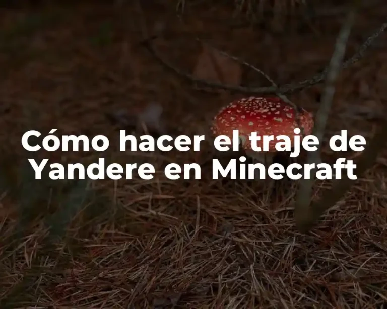 Cómo hacer el traje de Yandere en Minecraft