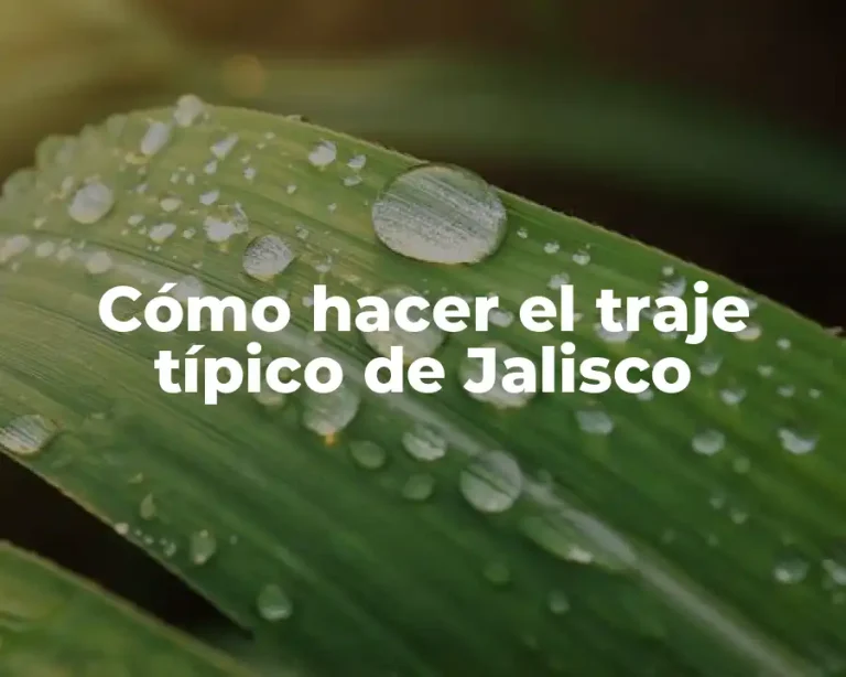 Cómo hacer el traje típico de Jalisco