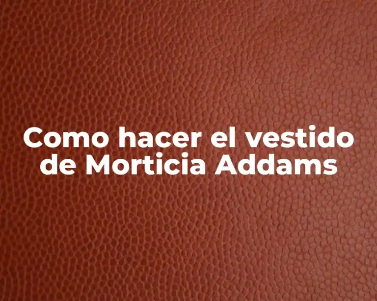 Como hacer el vestido de Morticia Addams