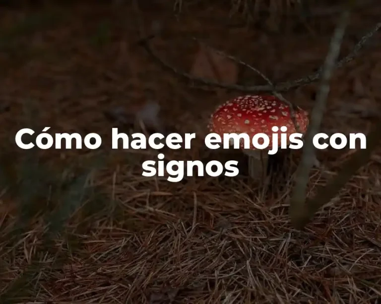 Cómo hacer emojis con signos