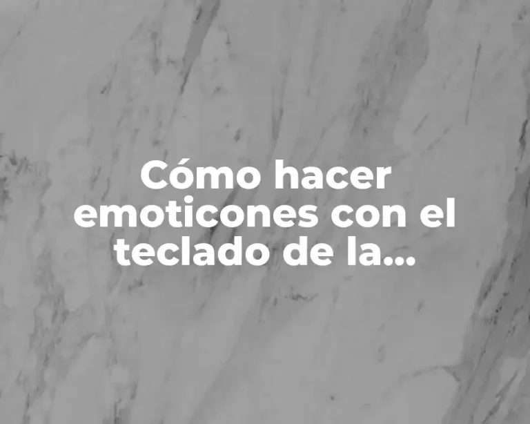 Cómo hacer emoticones con el teclado de la computadora