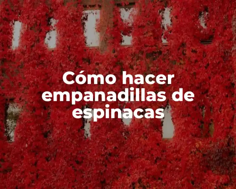 Cómo hacer empanadillas de espinacas