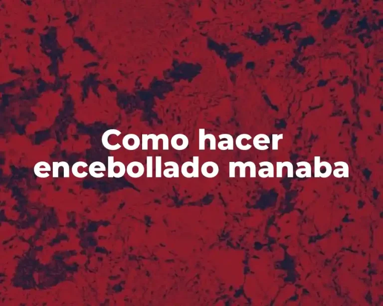 Como hacer encebollado manaba