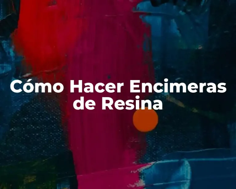 Cómo Hacer Encimeras de Resina