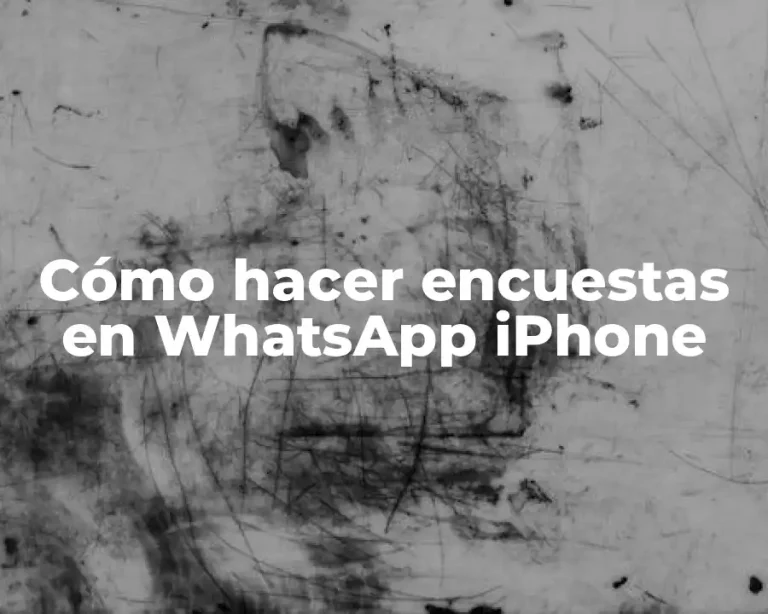 Cómo hacer encuestas en WhatsApp iPhone