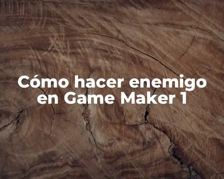 Cómo hacer enemigo en Game Maker 1