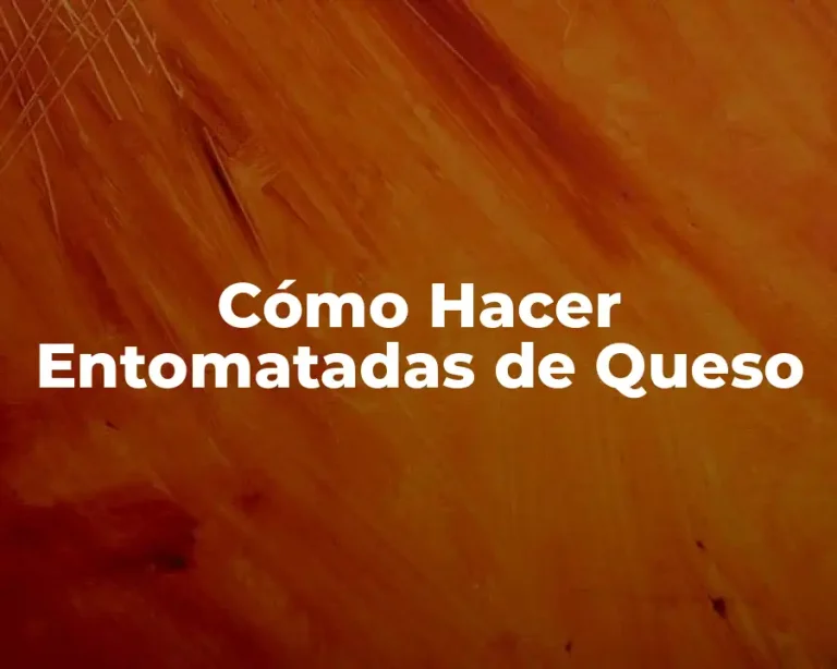 Cómo Hacer Entomatadas de Queso