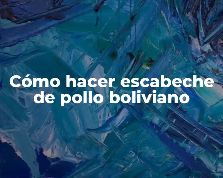 Cómo hacer escabeche de pollo boliviano