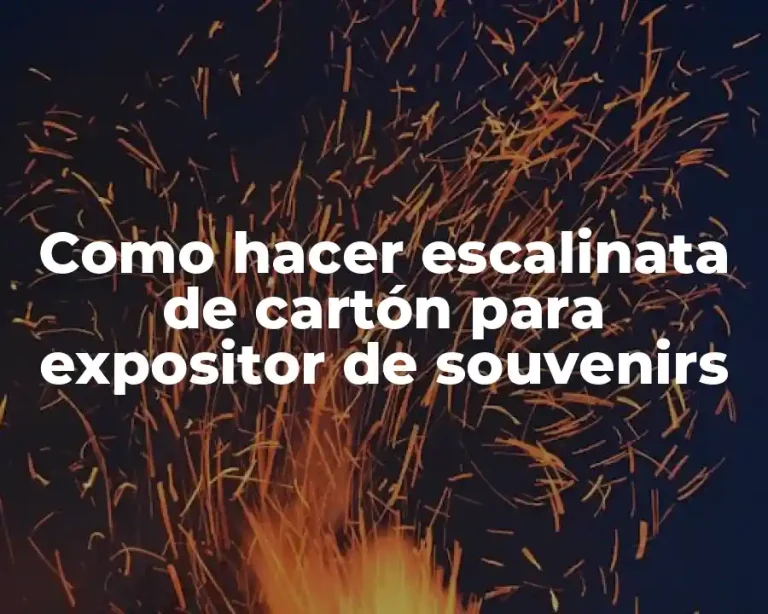 Como hacer escalinata de cartón para expositor de souvenirs