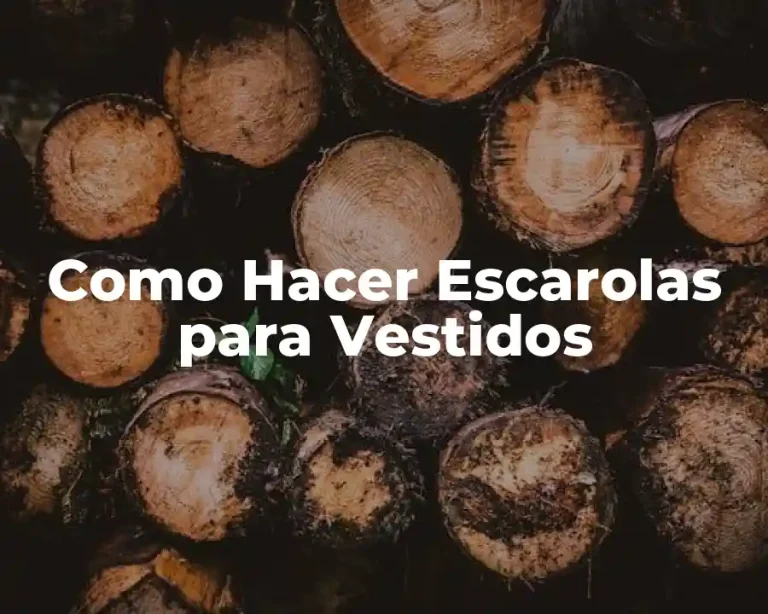 Como Hacer Escarolas para Vestidos