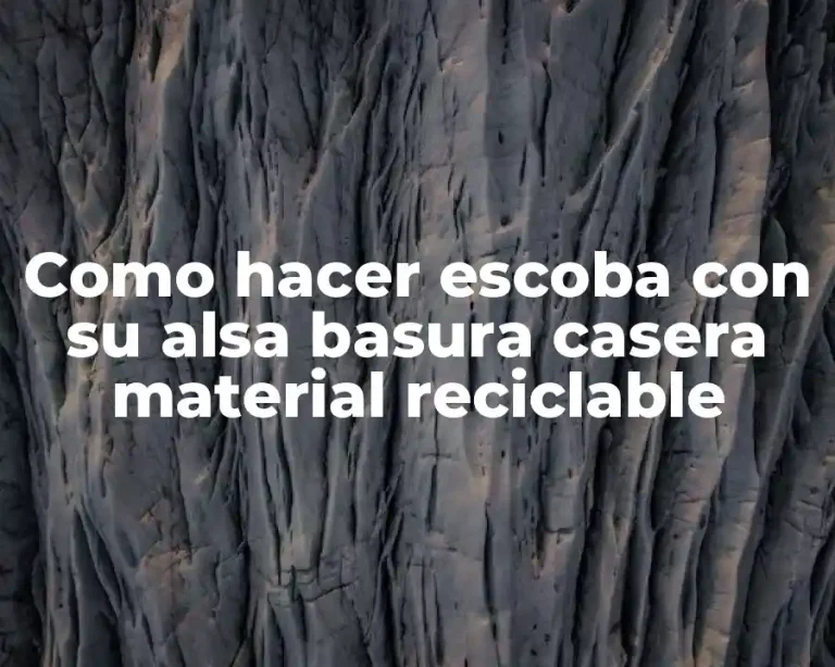 Como hacer escoba con su alsa basura casera material reciclable