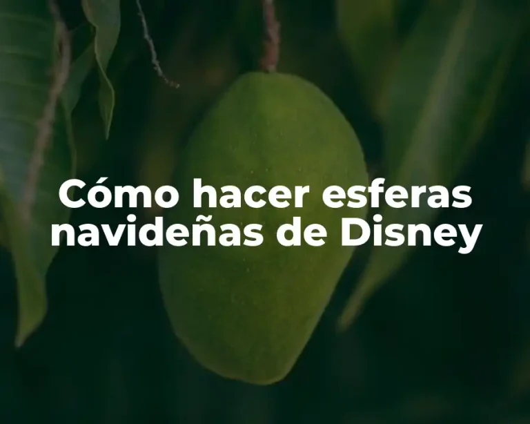Cómo hacer esferas navideñas de Disney