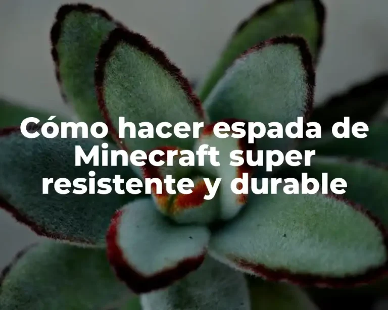 Cómo hacer espada de Minecraft super resistente y durable