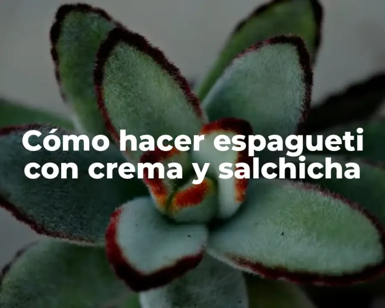 Cómo hacer espagueti con crema y salchicha