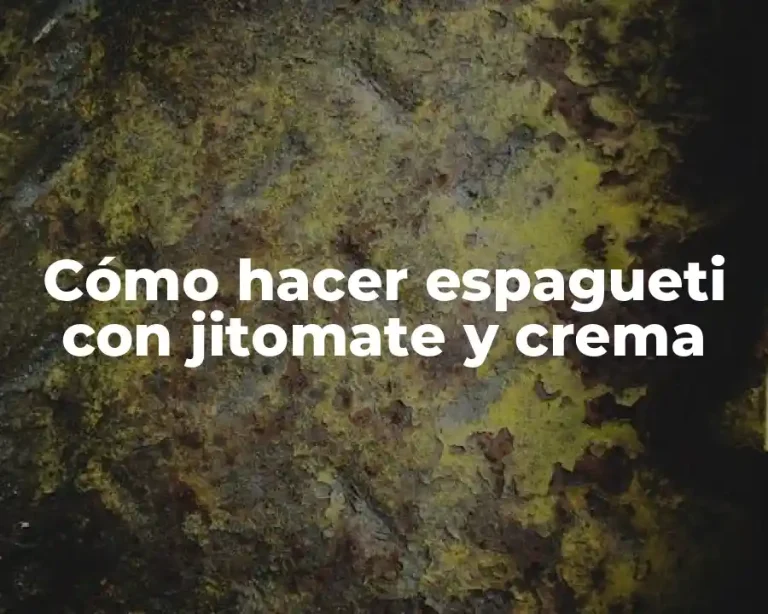 Cómo hacer espagueti con jitomate y crema