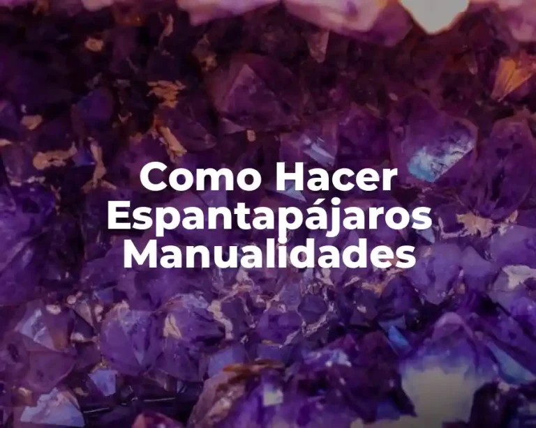 Como Hacer Espantapájaros Manualidades