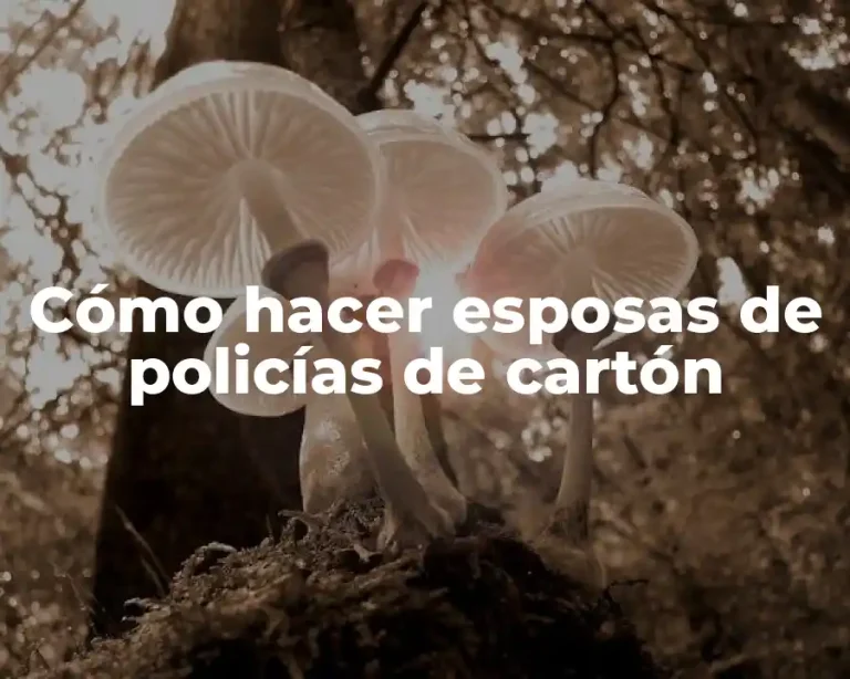 Cómo hacer esposas de policías de cartón