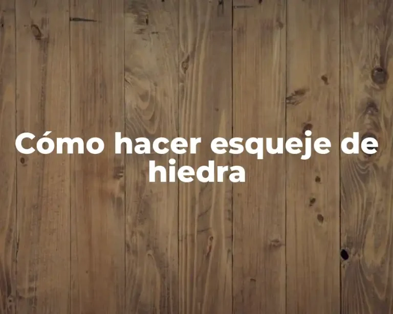 Cómo hacer esqueje de hiedra