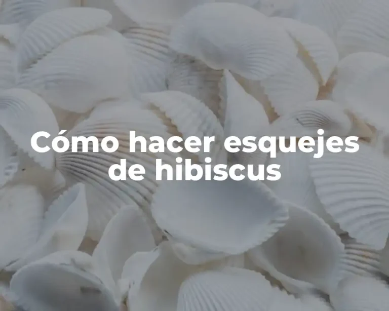 Cómo hacer esquejes de hibiscus