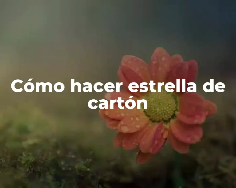 Cómo hacer estrella de cartón