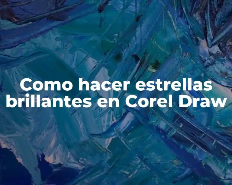 Como hacer estrellas brillantes en Corel Draw