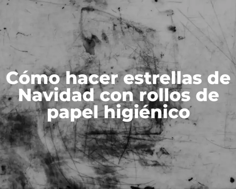 Cómo hacer estrellas de Navidad con rollos de papel higiénico
