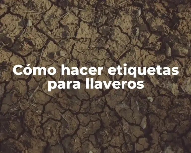 Cómo hacer etiquetas para llaveros