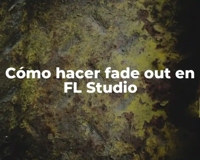 Cómo hacer fade out en FL Studio