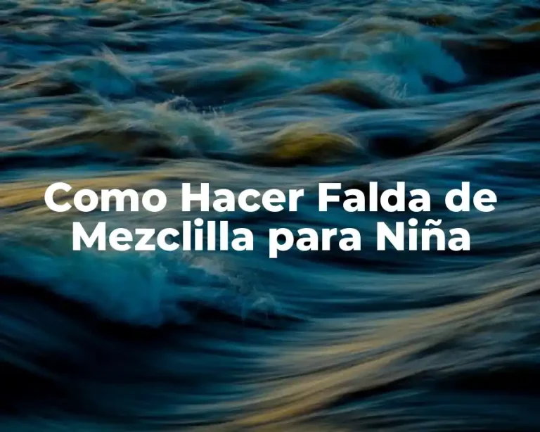 Como Hacer Falda de Mezclilla para Niña