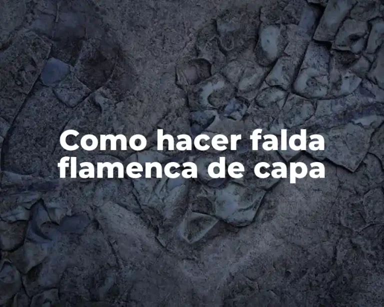 Como hacer falda flamenca de capa