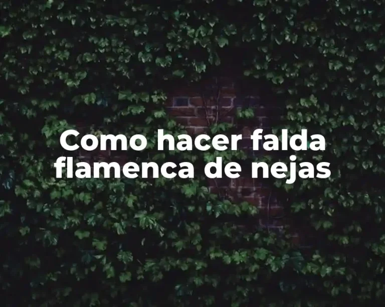 Como hacer falda flamenca de nejas